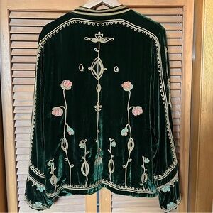 Midnight in the Garden velvet jacket - M/L